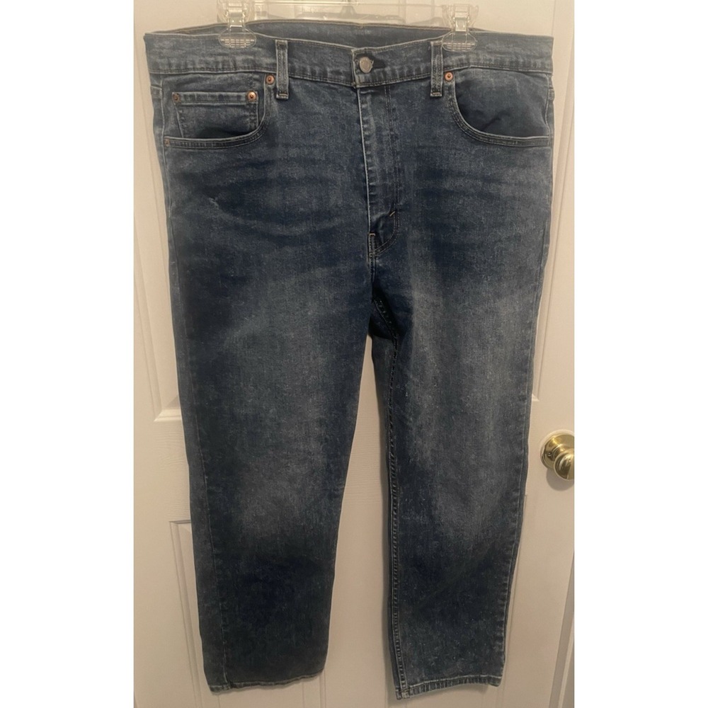 Levi's 502 Vintage Jeans Straight Leg Regular Fit Blue Denim Mens Size 38x30